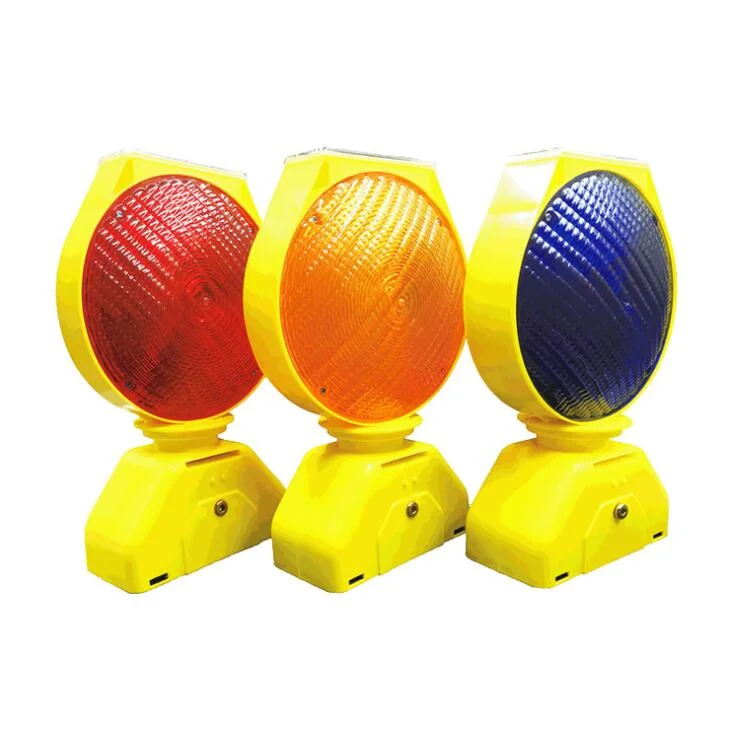 Portable LED Strobe Traffic Warning Solar Barricade Light for Barrier in Construct Work Zone